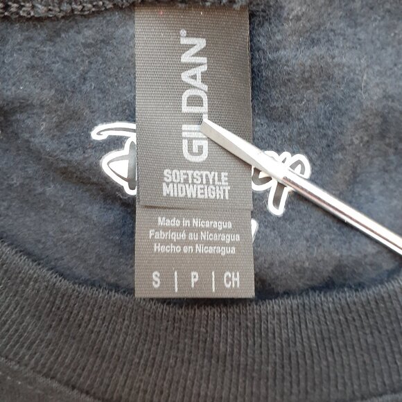 Minnie Mouse Polka Dot Bow - New Small Black Sweatshirt - Picture 4 of 5